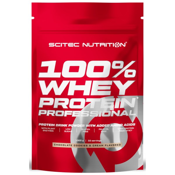Scitec 100% Whey Protein Professional, Chocolate Cookie Cream, 1000 g