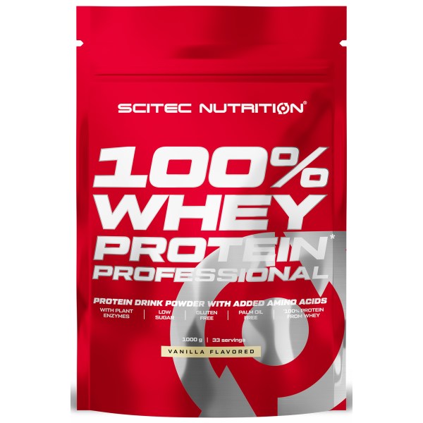 Scitec 100% Whey Protein Professional, Vanillia, 1000 g