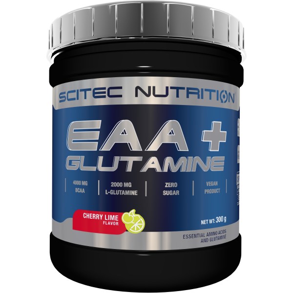 Scitec EAA+Glutamine, Cherry/Lime, 300 g billede