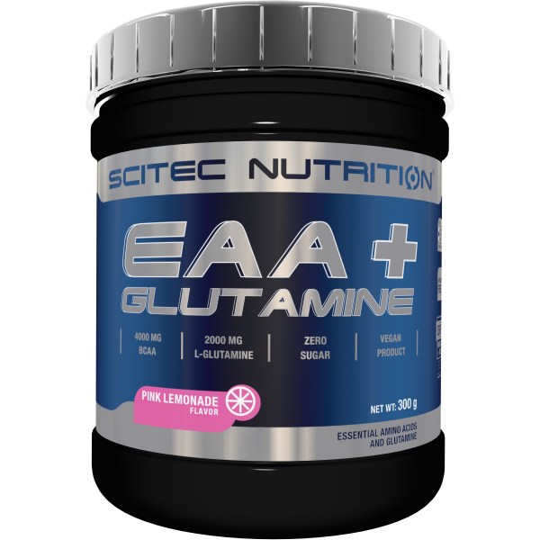 Scitec EAA+Glutamine, Pink Lemonade, 300 g
