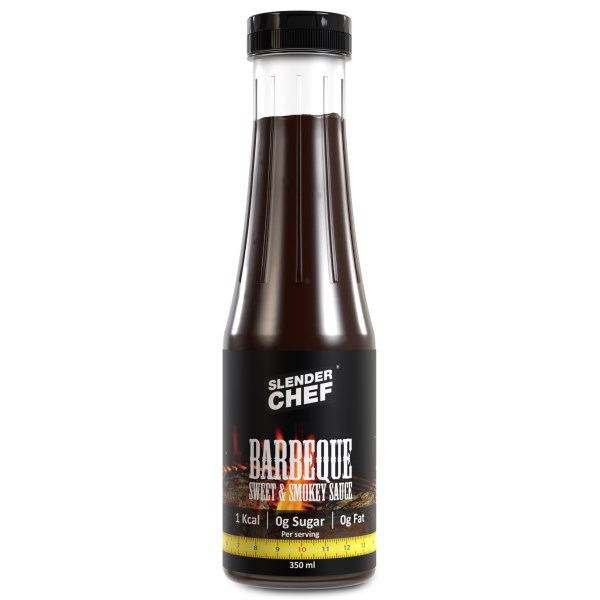 Slender Chef Barbeque Sweet & Smokey Sauce, Sweet & Smokey, 350 ml billede