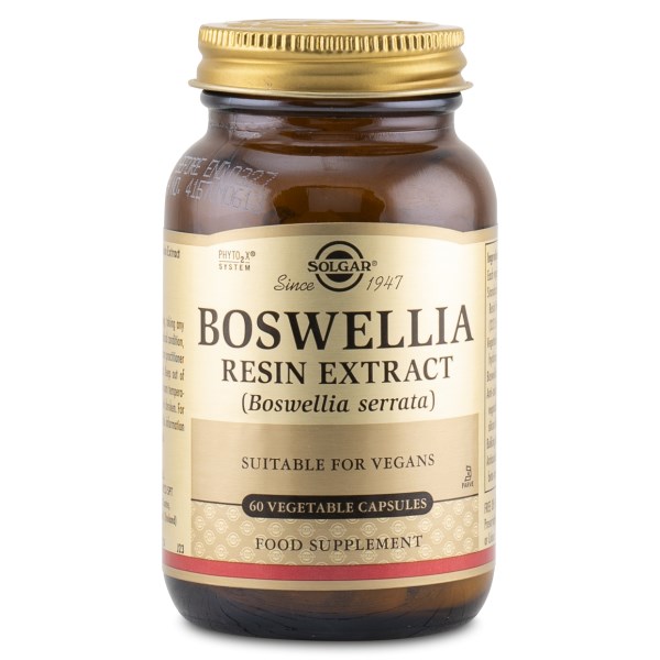 Solgar boswelliaharpiksekstrakt, 60 vegetabilske kapsler