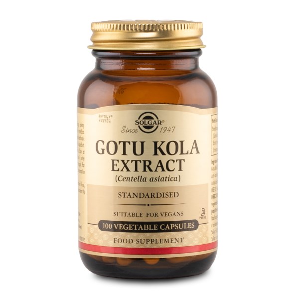 Solgar Gotu Kola, 100 kapsler