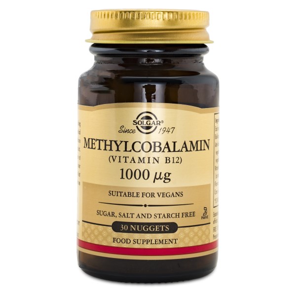 Solgar Methylcobalamin B12 1000 ug, 30 nuggets billede