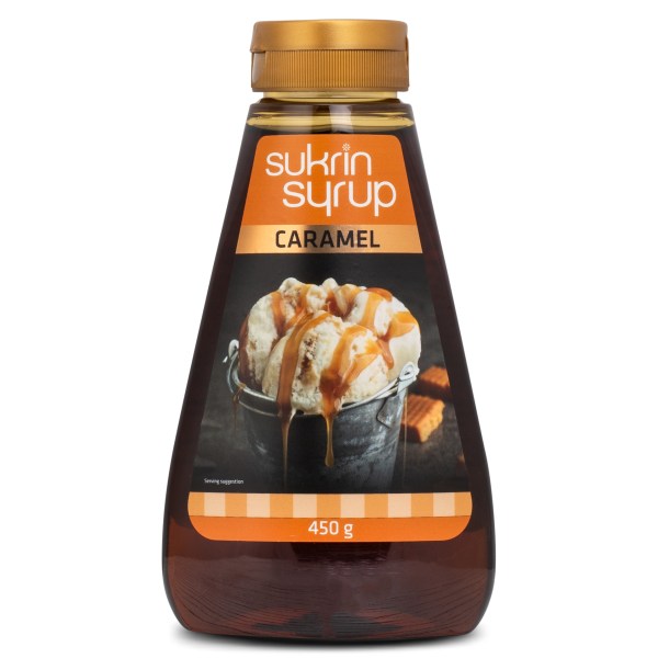 Sukrin Sirup Caramel, 450 g billede