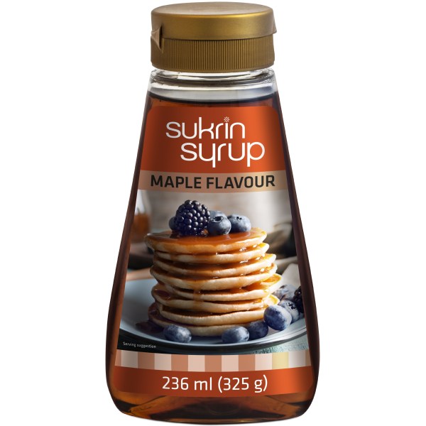 Sukrin Syrup Maple, 325 g billede