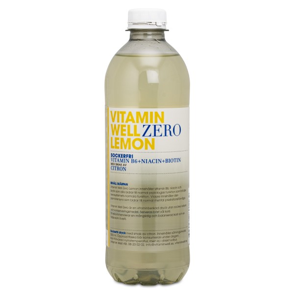 Vitamin Well Zero, Lemon, 500 ml