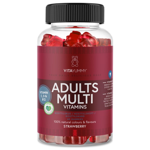 VitaYummy Adults Multi, Strawberry, 60 Gummies