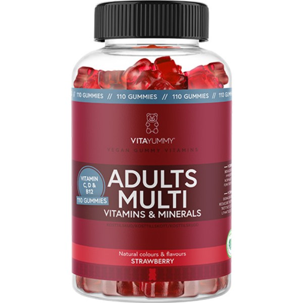 VitaYummy Adults Multi, Strawberry, 110 Gummies billede
