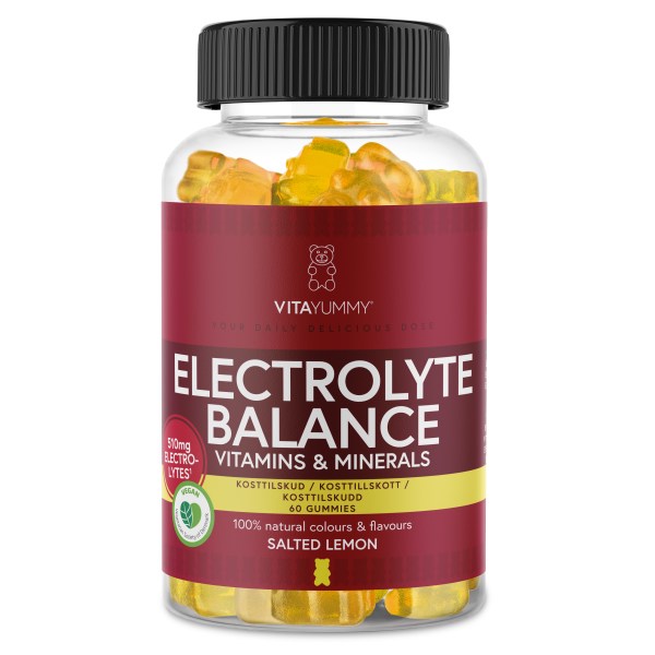 VitaYummy Electrolyte Balance, Salted Lemon, 60 Gummies billede