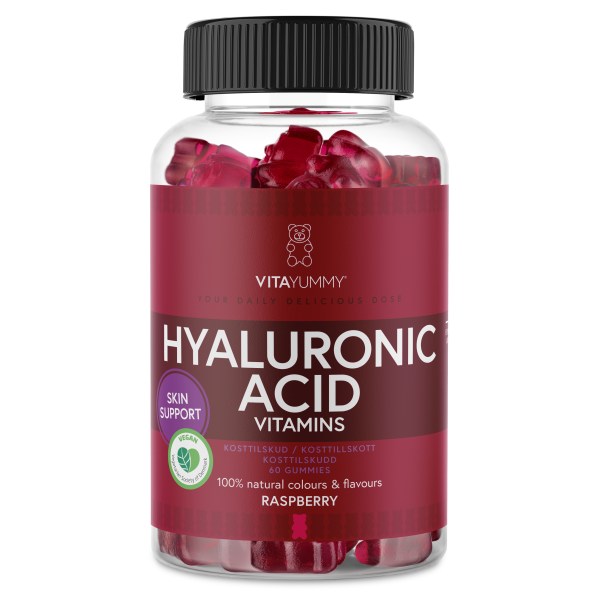 VitaYummy Hyaluronic Acid, Raspberry, 60 Gummies billede