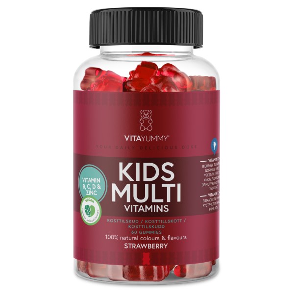 VitaYummy Kids Multi, Strawberry, 60 Gummies billede