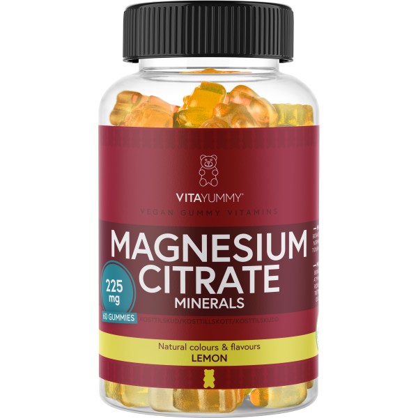 VitaYummy Magnesium Citrate, Lemon, 60 Gummies billede