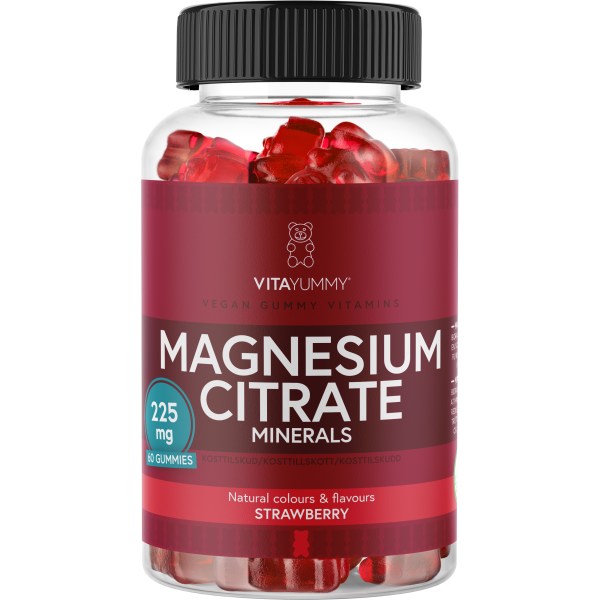 VitaYummy Magnesium Citrate, Strawberry, 60 Gummies billede