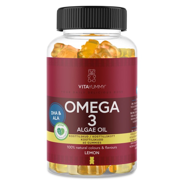 VitaYummy Omega 3, Lemon, 60 Gummies billede