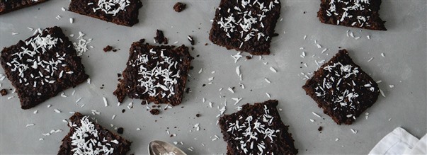 Proteinrige brownies med kokos