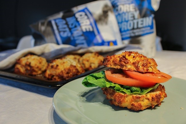 Billede af en proteinbolle med plg.