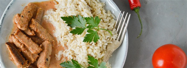 Stroganoff med kyllingeplser