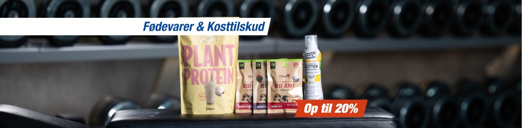 F�devarer og kosttilskud - Op til 20%