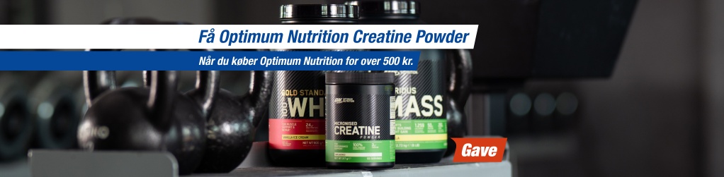 K�b for 500 kr. fra Optimum Nutrition, f� Optimum Nutrition Optimum Creatine Powder 300 g med i k�bet