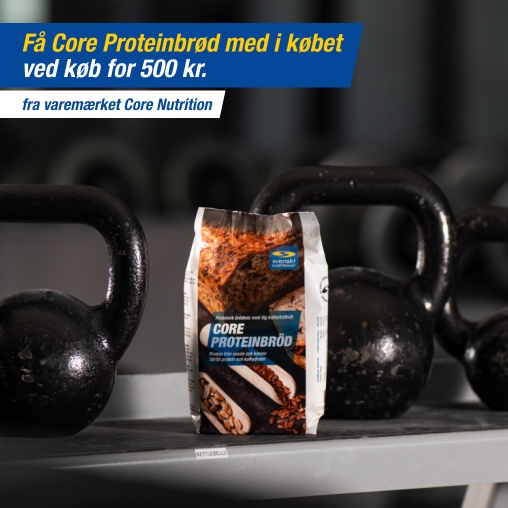 Kun i dag! Kb Core Nutrition for 500 kr. f Proteinbrd med i k